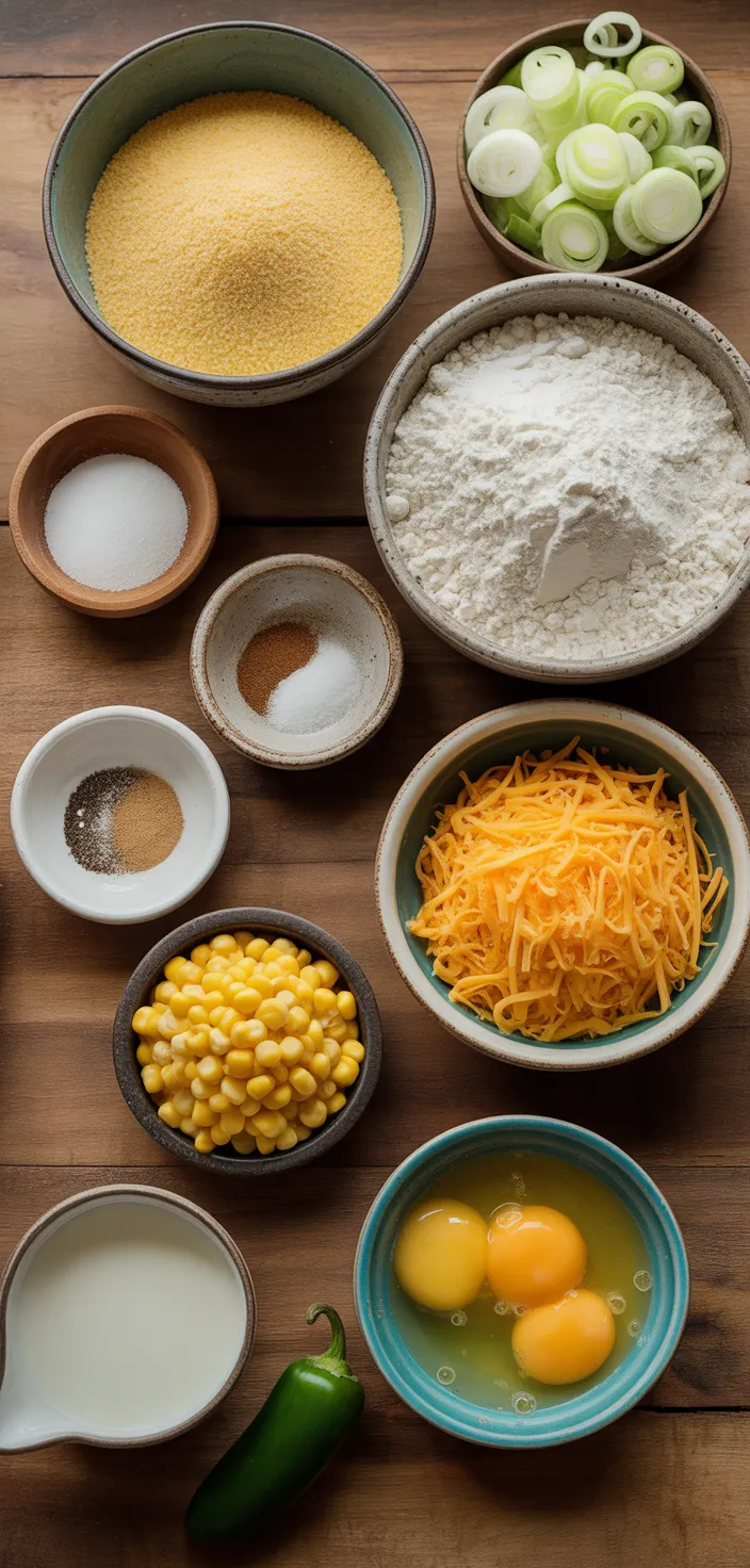 Ingredients photo for EASY MEXICAN STYLE CORNBREAD Recipe