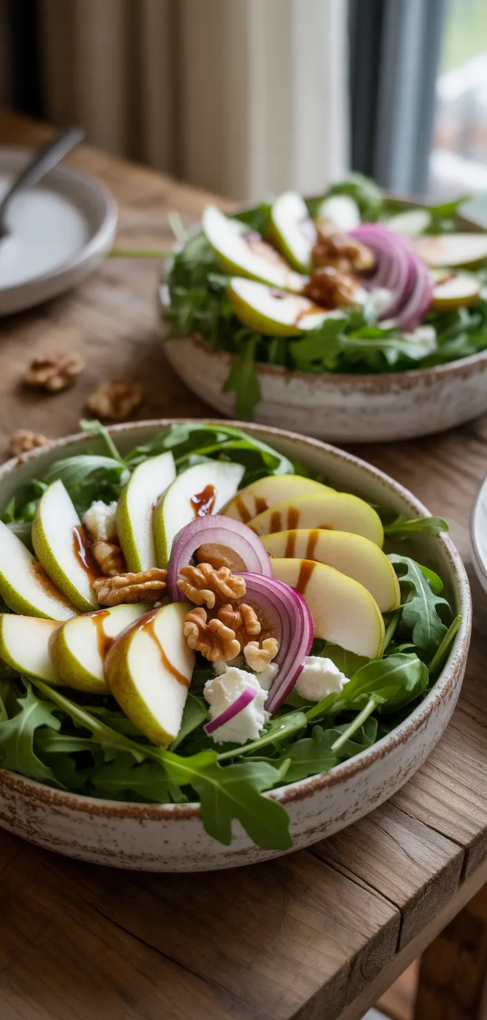 Ingredients photo for Easy And Mouthwatering Arugula Pear Salad Recipe