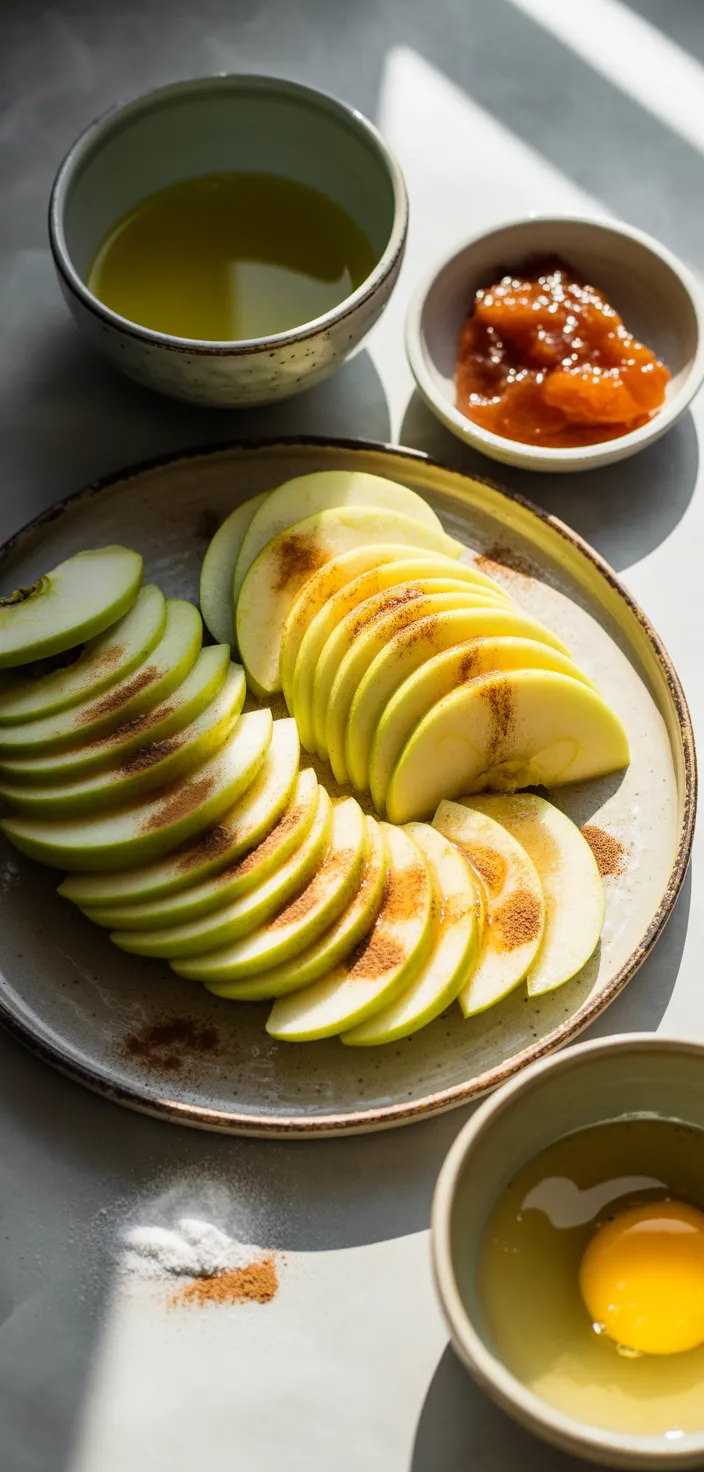 Ingredients photo for Easy Puff Pastry Apple Tart Recipe
