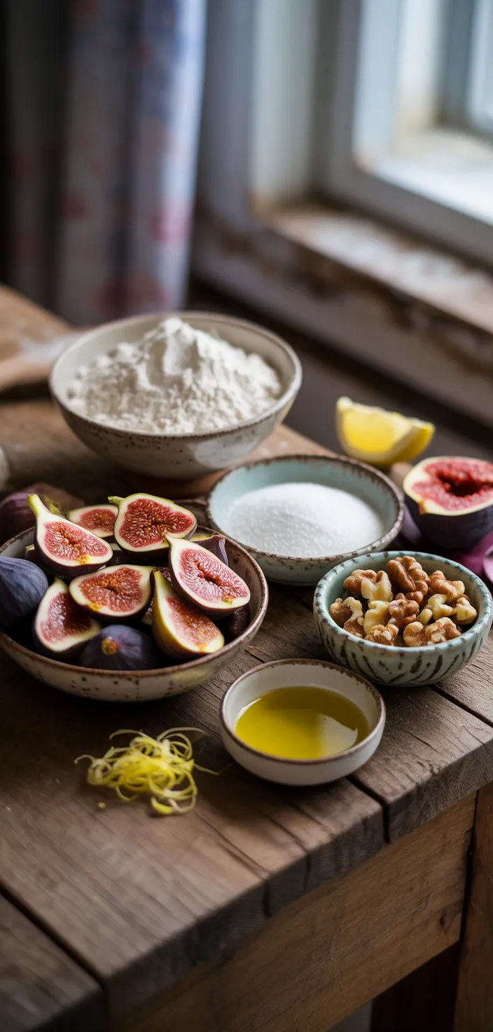 Ingredients photo for Fresh Fig Cake Moist And Delicious Perfect For Fig Season Recipe