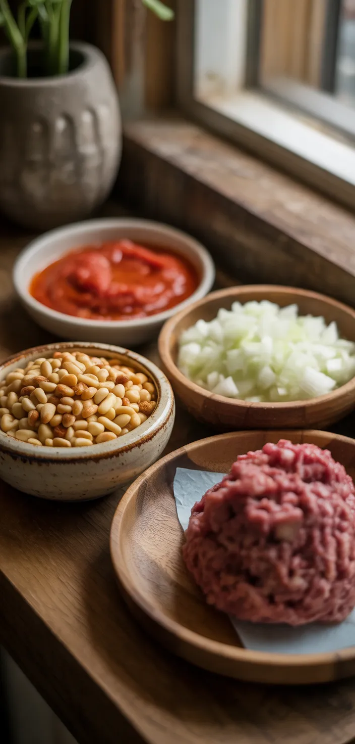 Ingredients photo for Sfeeha (Lebanese Meat Pies) Recipe