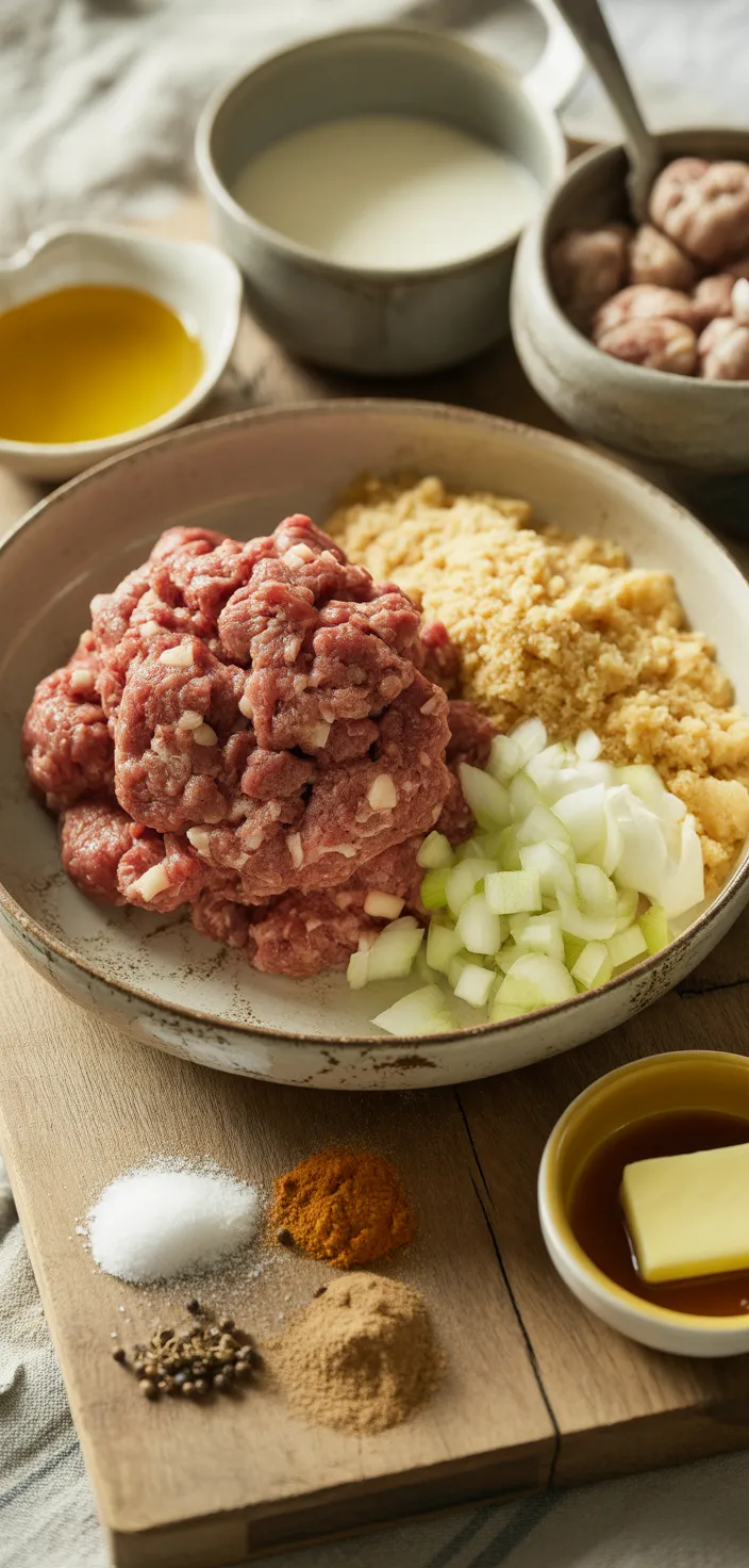 Ingredients photo for Swedish Meatballs Recipe