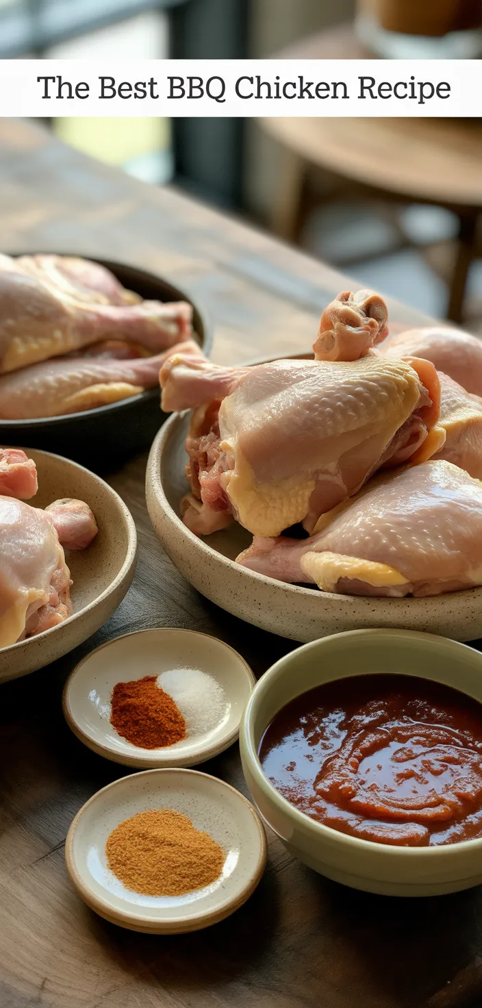 Ingredients photo for The Best BBQ Chicken Recipe