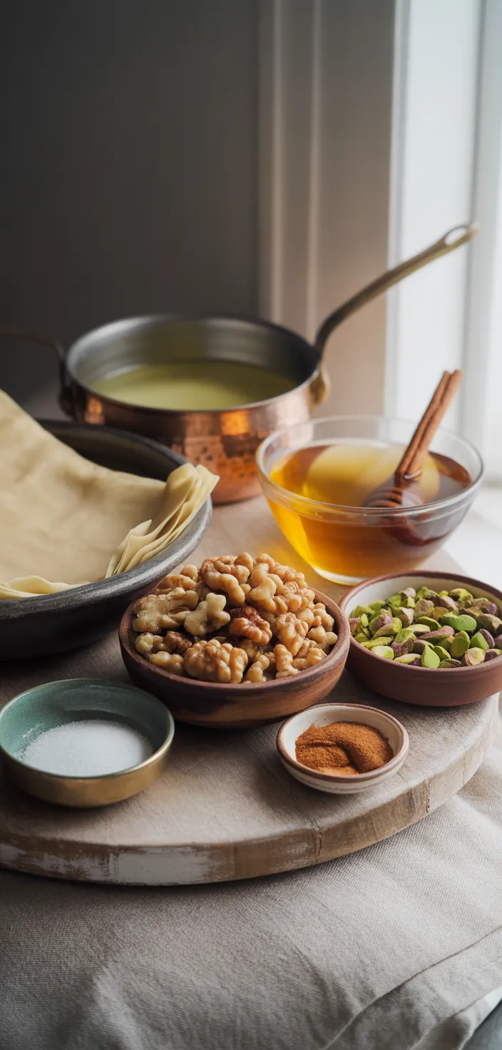 Ingredients photo for The Best Easy Baklava Recipe