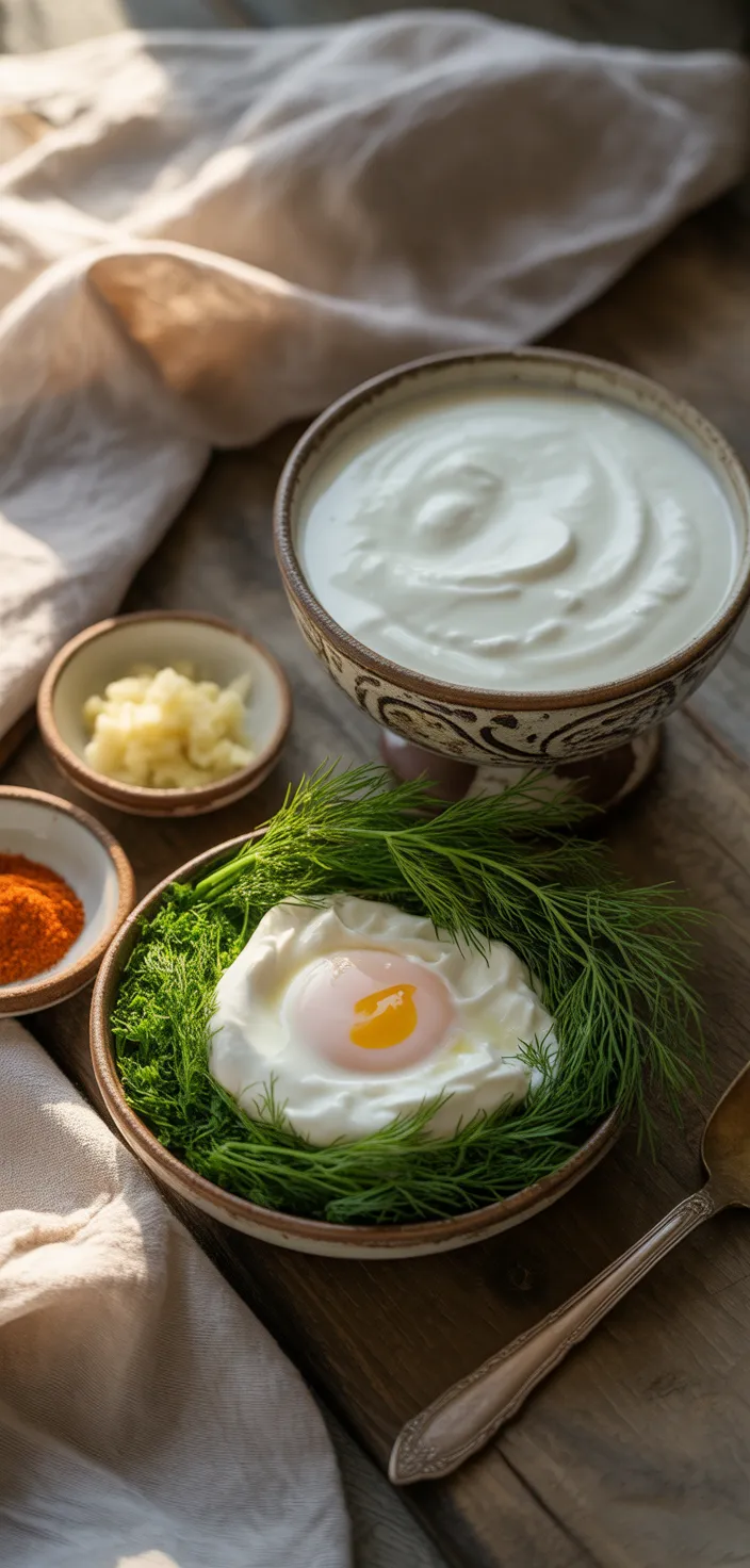 Ingredients photo for Turkish Inspired Eggs Recipe