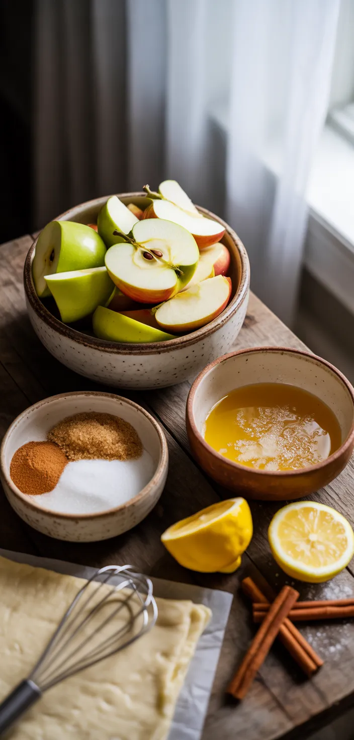 Ingredients photo for Apple Cinnamon Slab Pie Recipe