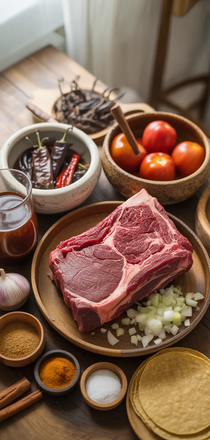 Ingredients photo for Best Ever Mexican Beef Birria Recipe
