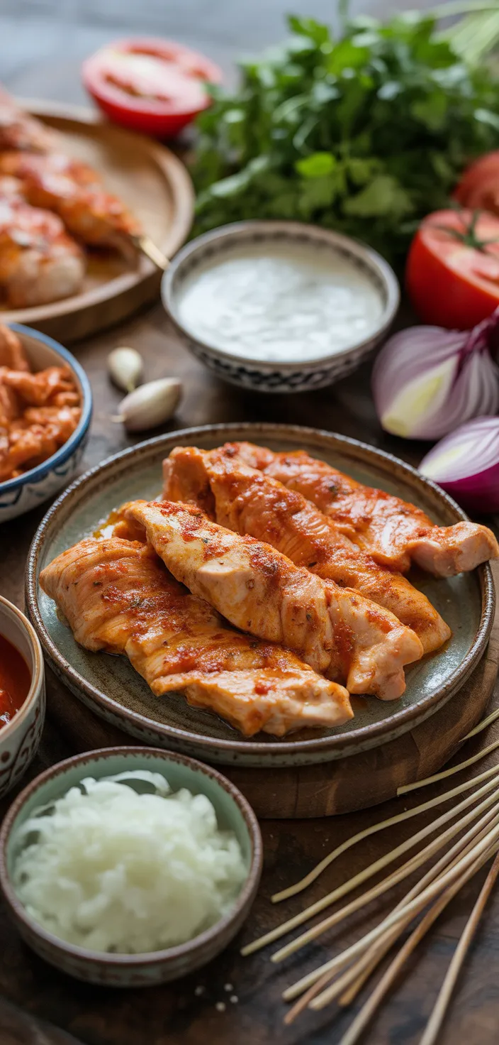 Ingredients photo for Chicken Doner Kebab (Tavuk Döner) Recipe