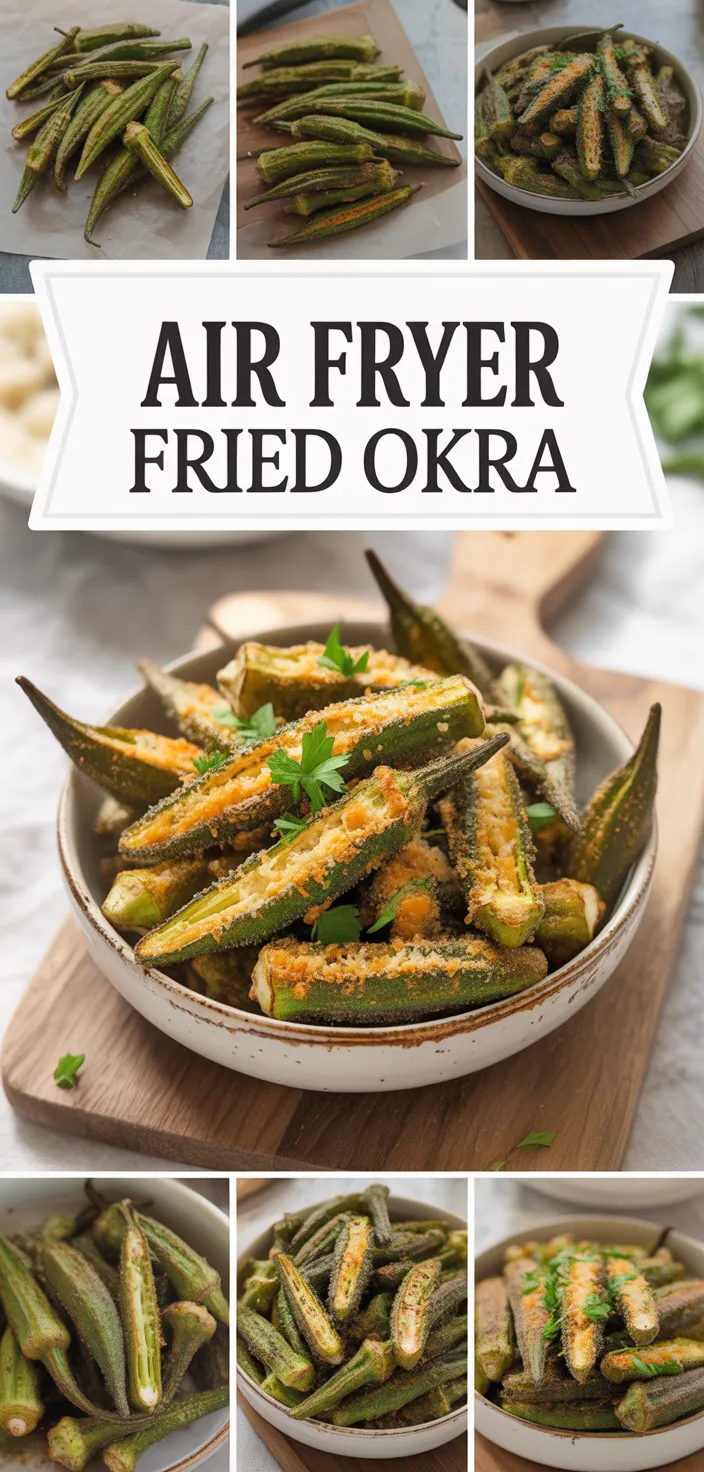 A photo of Air Fryer Fried Okra Recipe