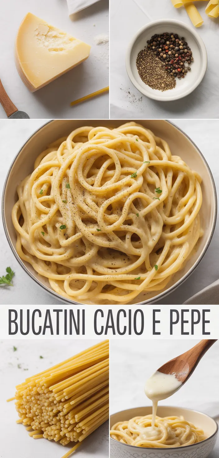 A photo of Bucatini Cacio E Pepe: Authentic Foolproof Recipe