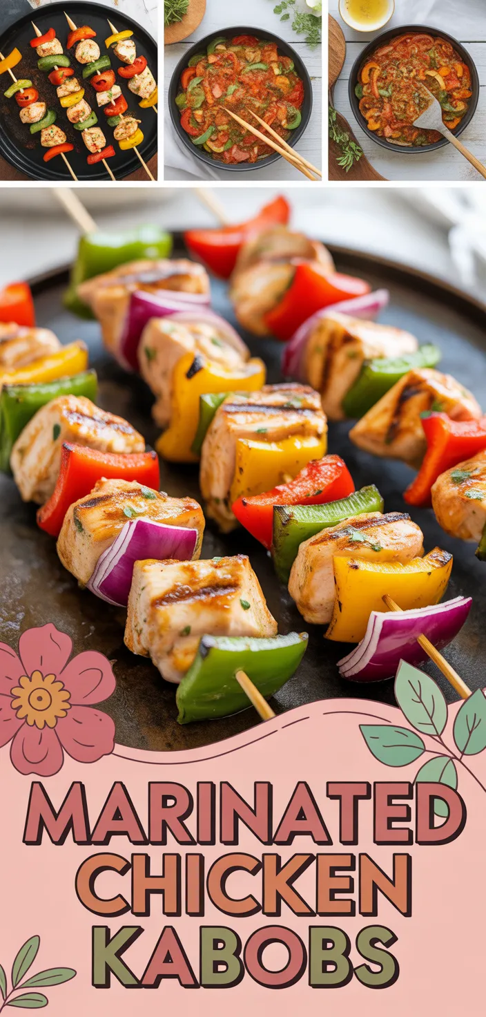 A photo of Chicken Skewers (With Chicken Kabob Marinade) Recipe