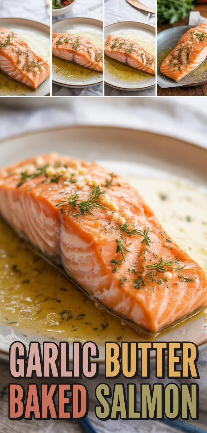 A photo of Garlic Butter Baked Salmon Recipe