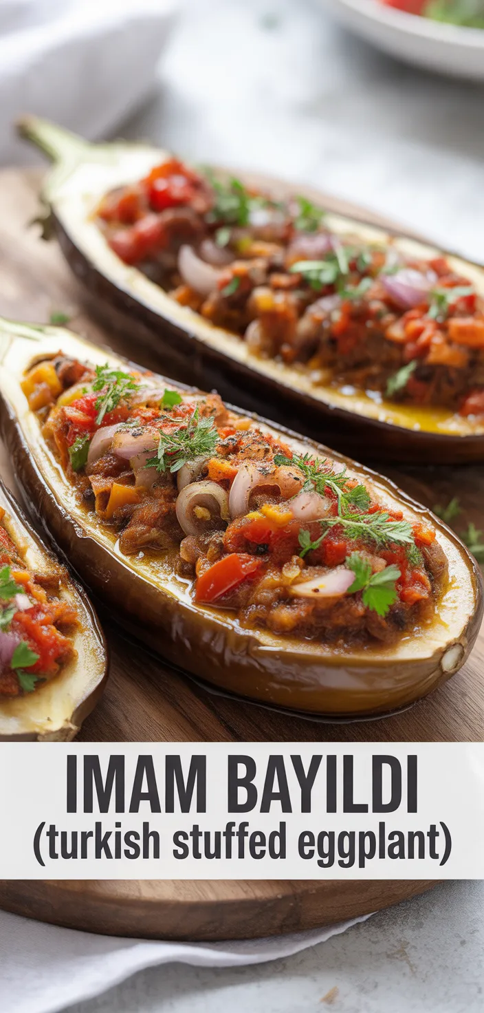 A photo of Imam Bayildi (Turkish Stuffed Eggplant) Recipe