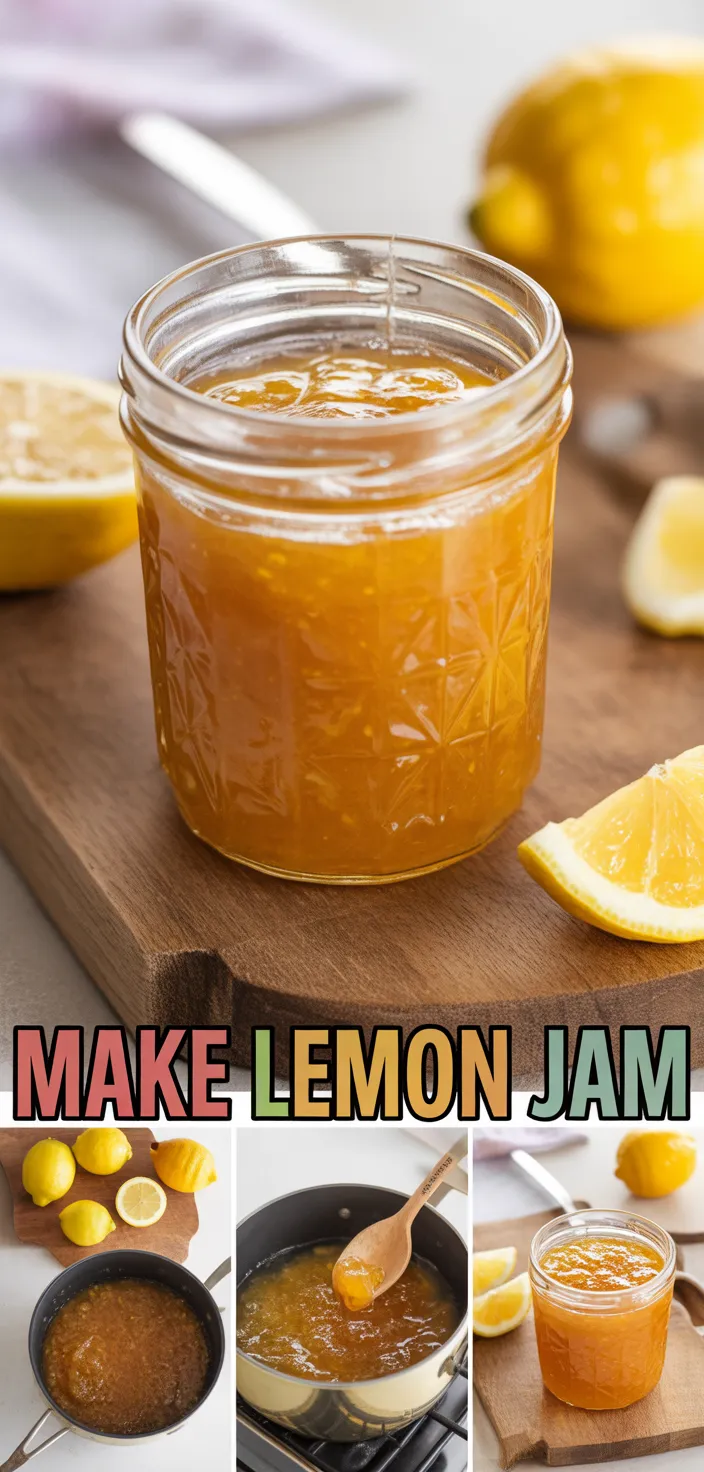A photo of Make Your Own Simple Lemon Jam Recipe