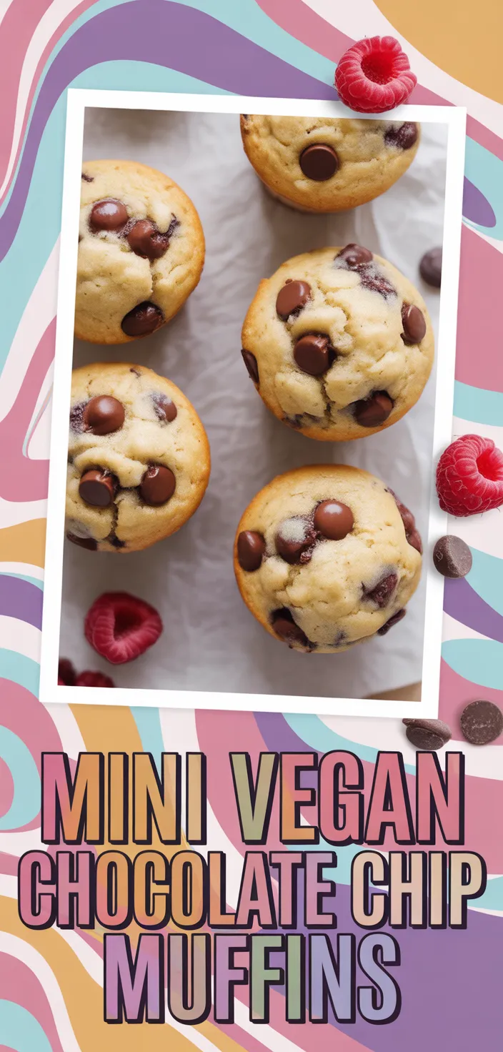 A photo of Mini Vegan Chocolate Chip Muffins Recipe