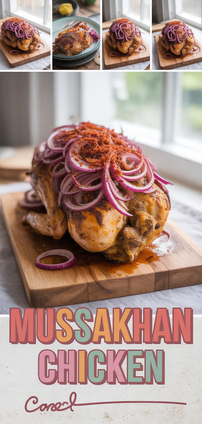 A photo of Mussakhan (roast Chicken With Sumac And Red Onions) Recipe