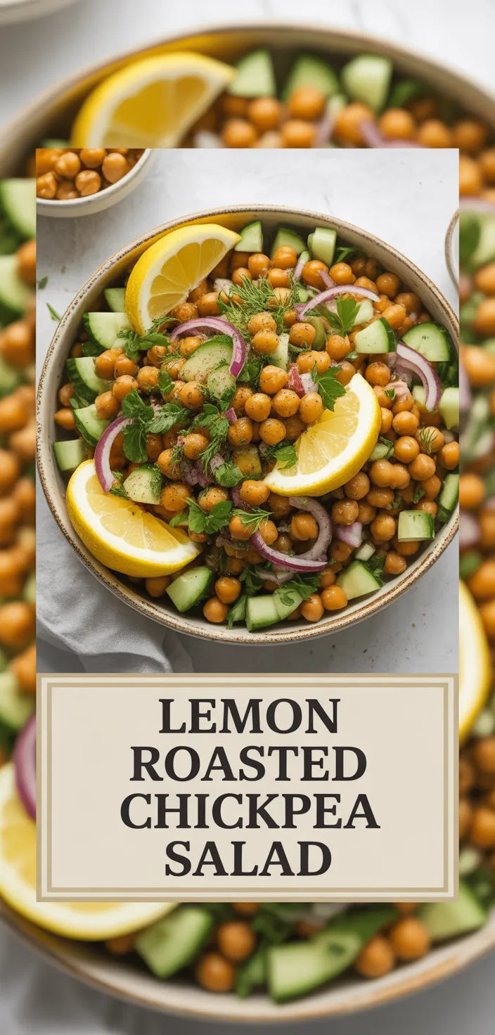 A photo of Roasted Chickpea Greek Salad With Lemon Recipe