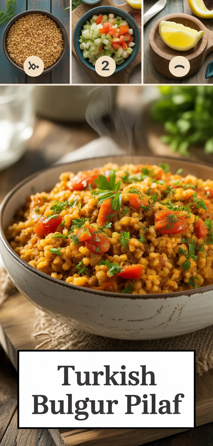 A photo of Turkish Bulgur Pilaf Recipe • Unicorns In The Kitchen