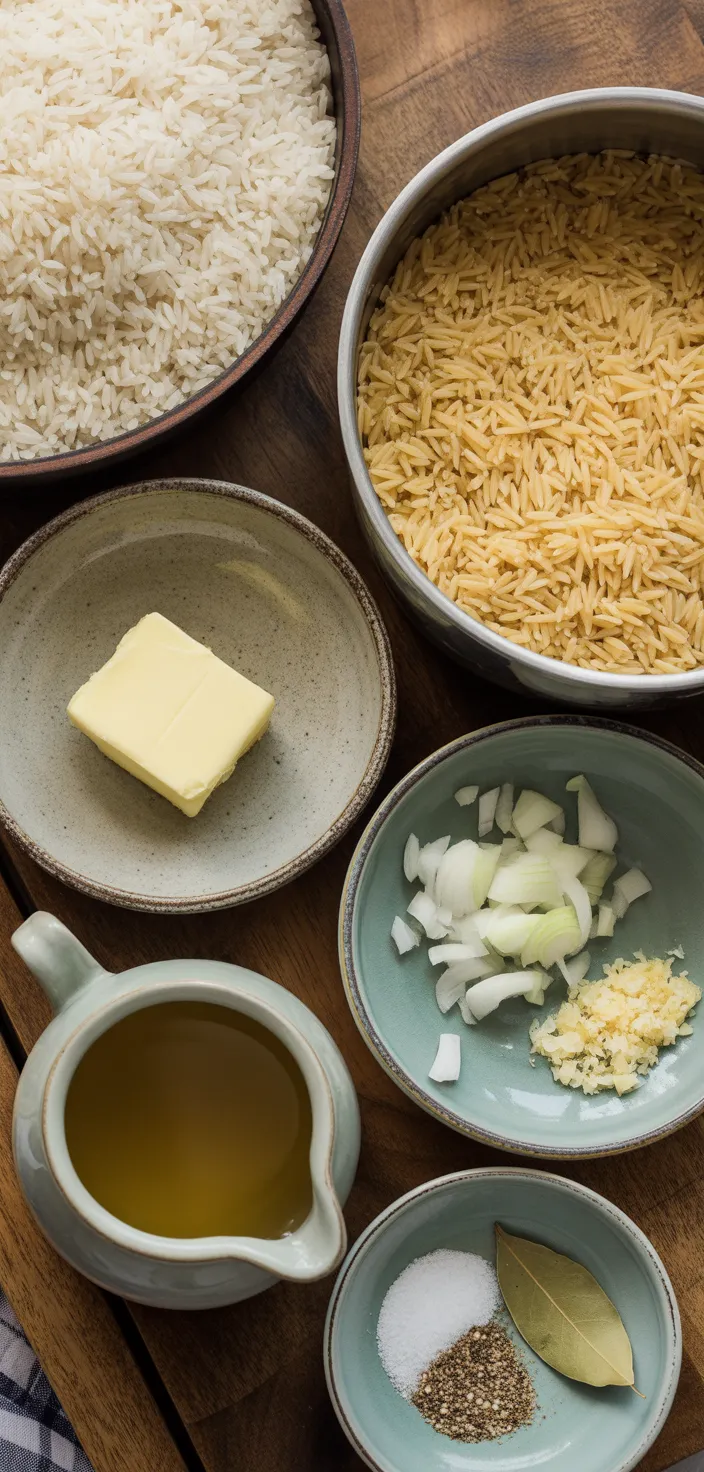 Ingredients photo for Easy Rice Pilaf Recipe