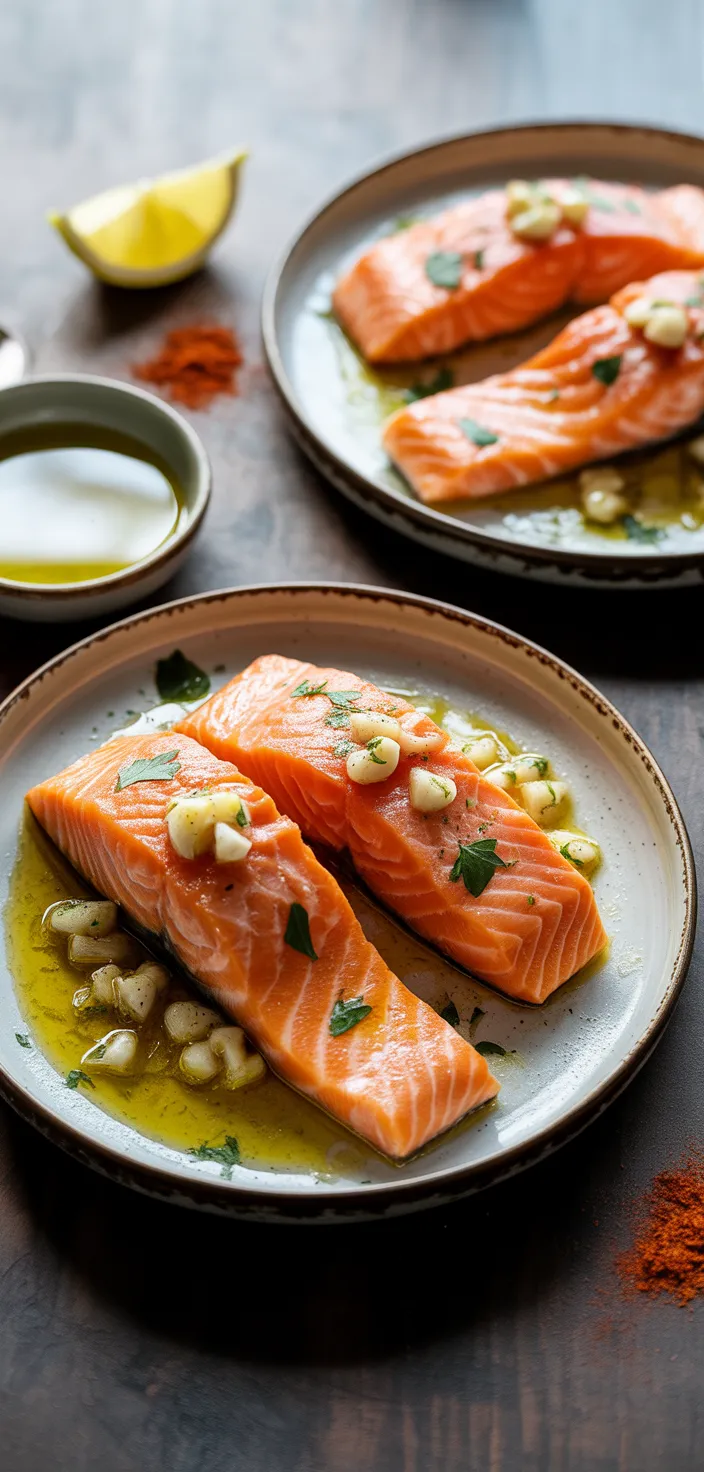 Ingredients photo for Garlic Butter Baked Salmon Recipe