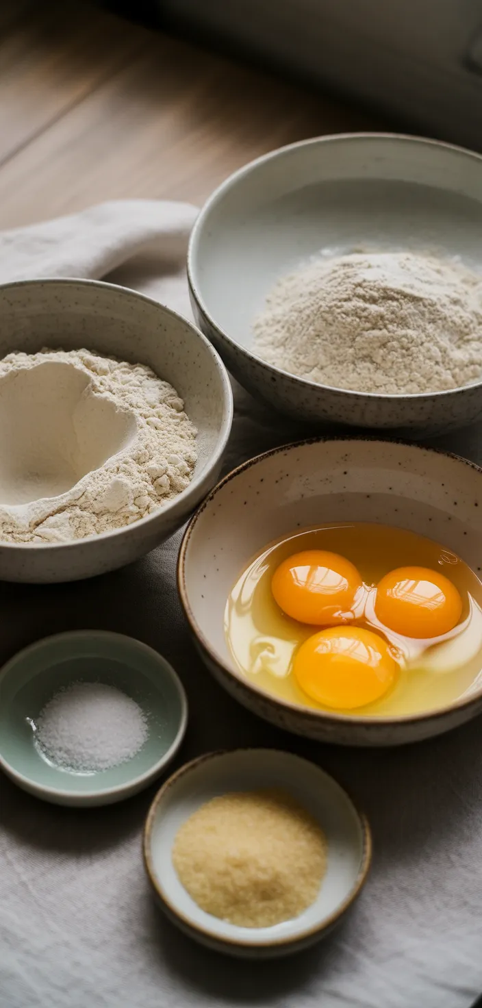 Ingredients photo for Homemade Lasagna Noodles (Fresh Pasta Sheets!) Recipe
