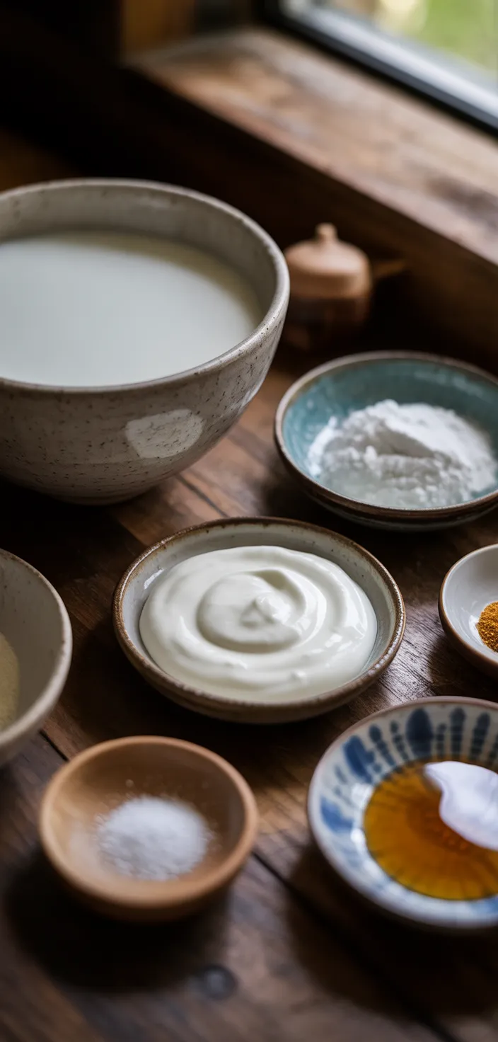 Ingredients photo for Homemade Yogurt (Slow Cooker Recipe)