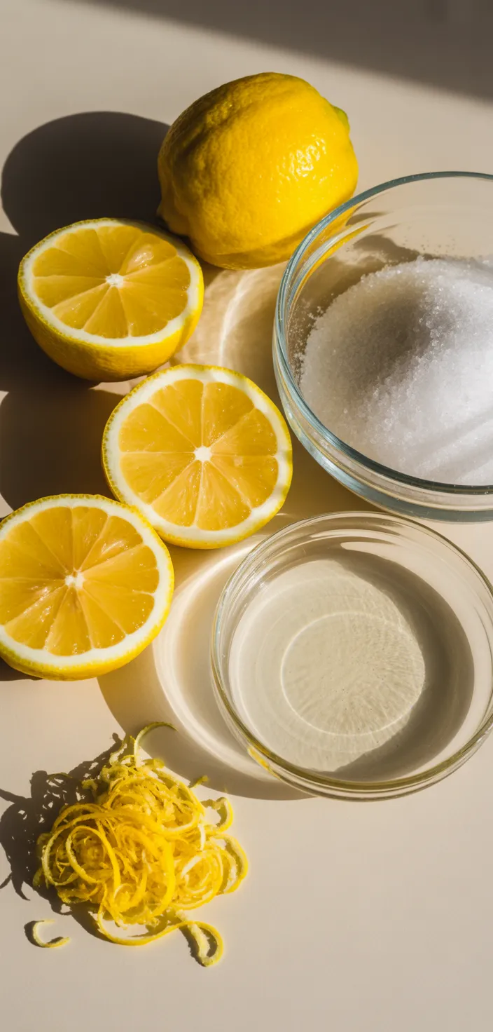 Ingredients photo for Italian Lemon Spread Delight Recipe