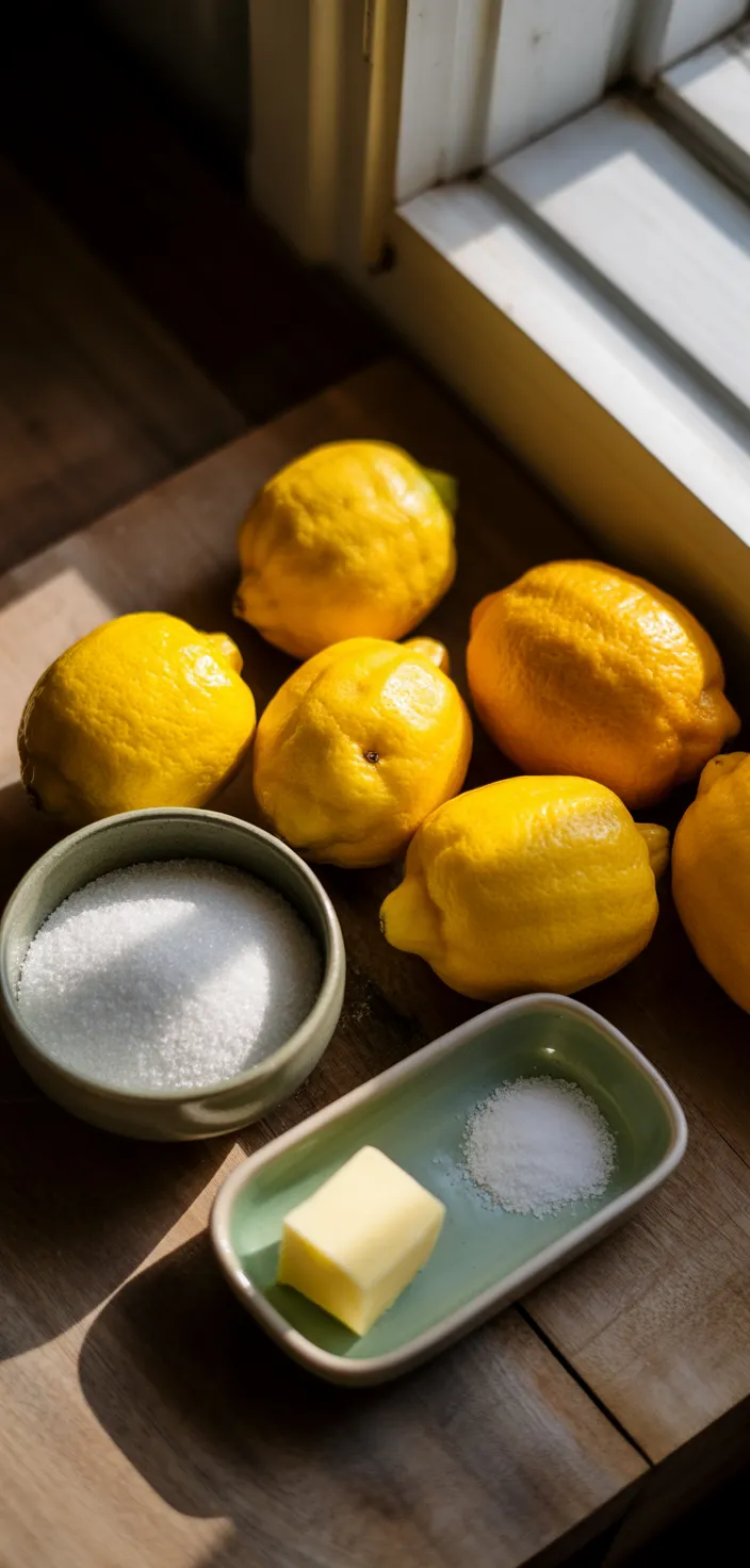Ingredients photo for Make Your Own Simple Lemon Jam Recipe