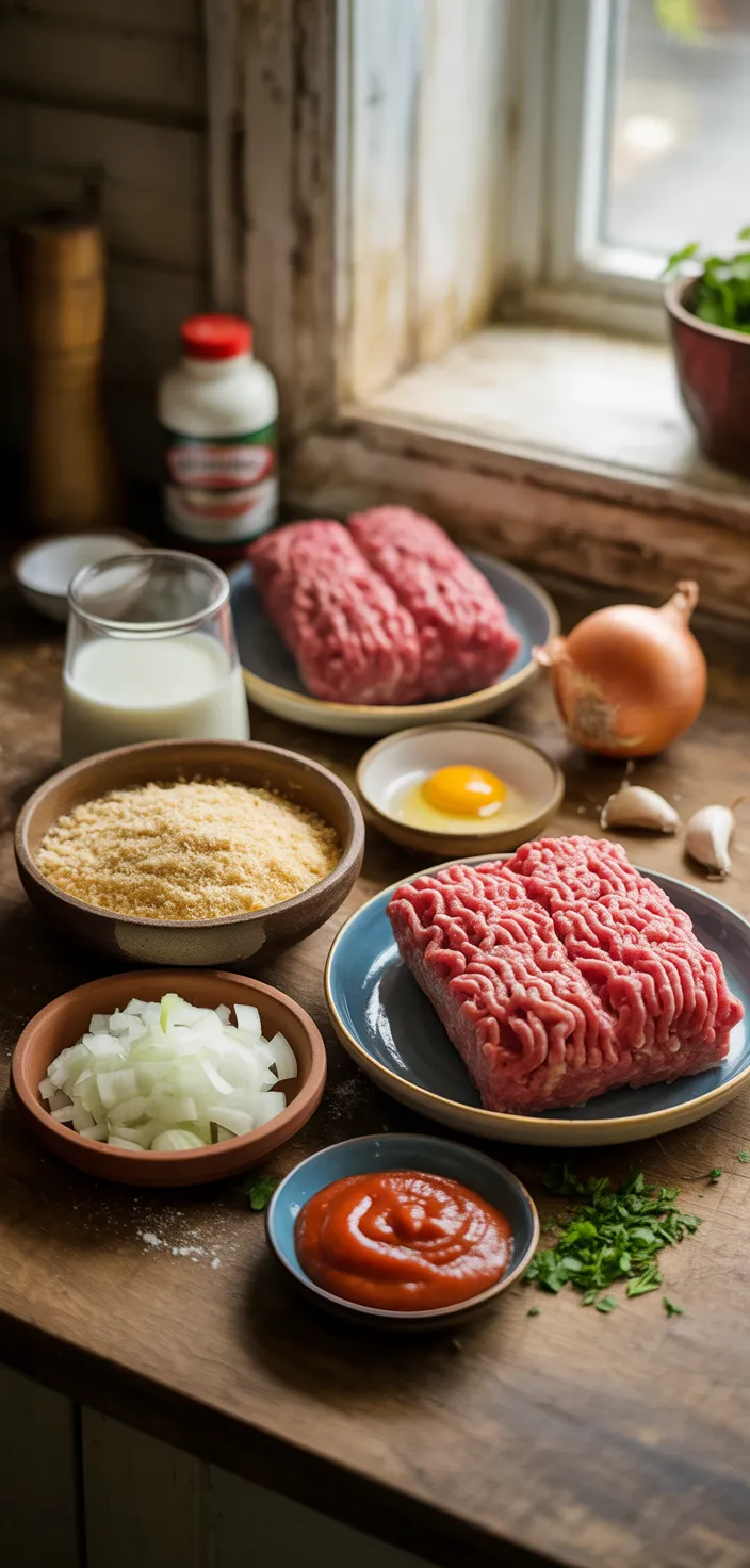 Ingredients photo for Meatloaf In Air Fryer Recipe