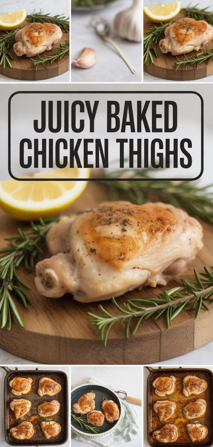 A photo of Best Oven Baked Chicken Thighs For Juicy Flavor Recipe