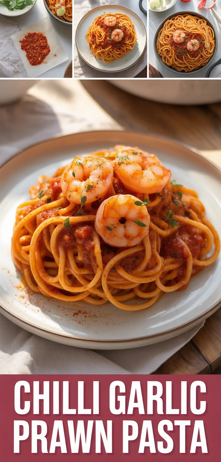 A photo of Chilli Garlic Prawn Pasta Recipe