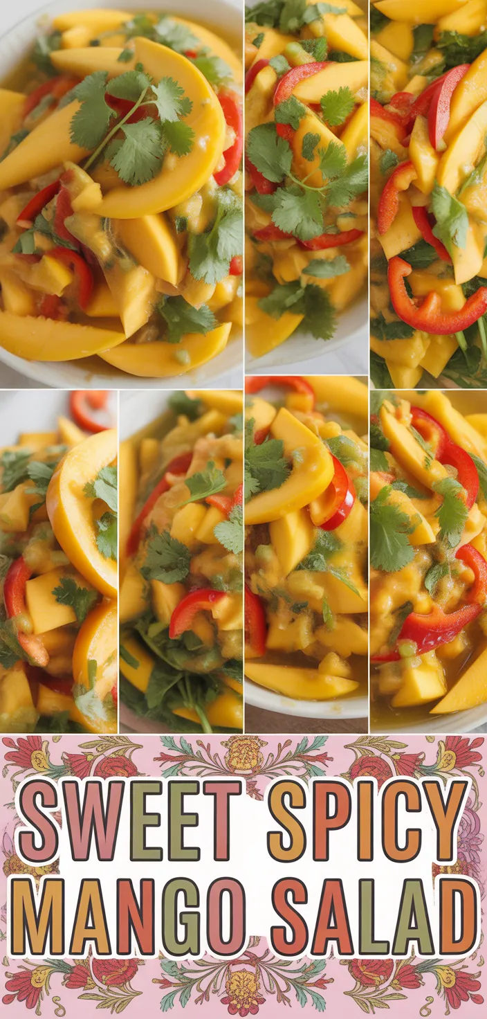 A photo of Sweet & Spicy Thai Mango Salad – A Bold & Refreshing Dish! Recipe