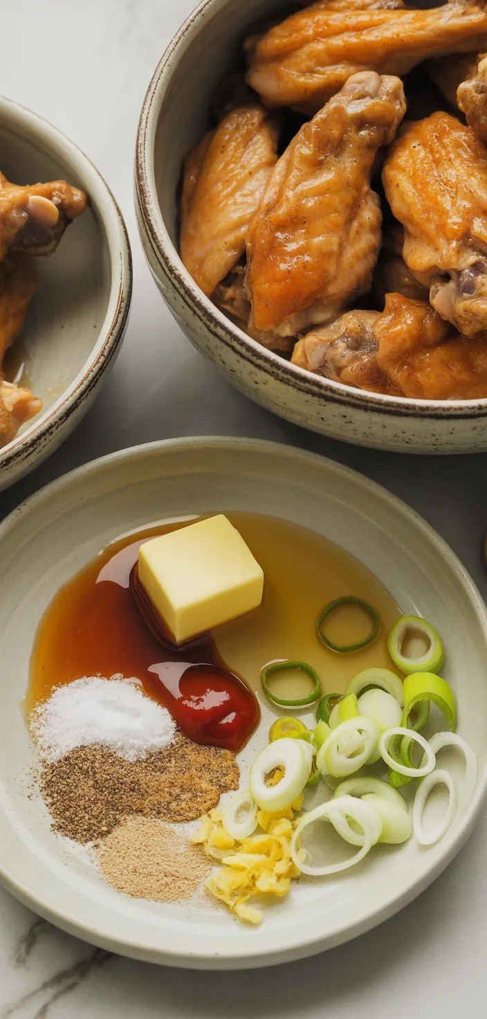 Ingredients photo for Honey Sriracha Chicken Wings Recipe