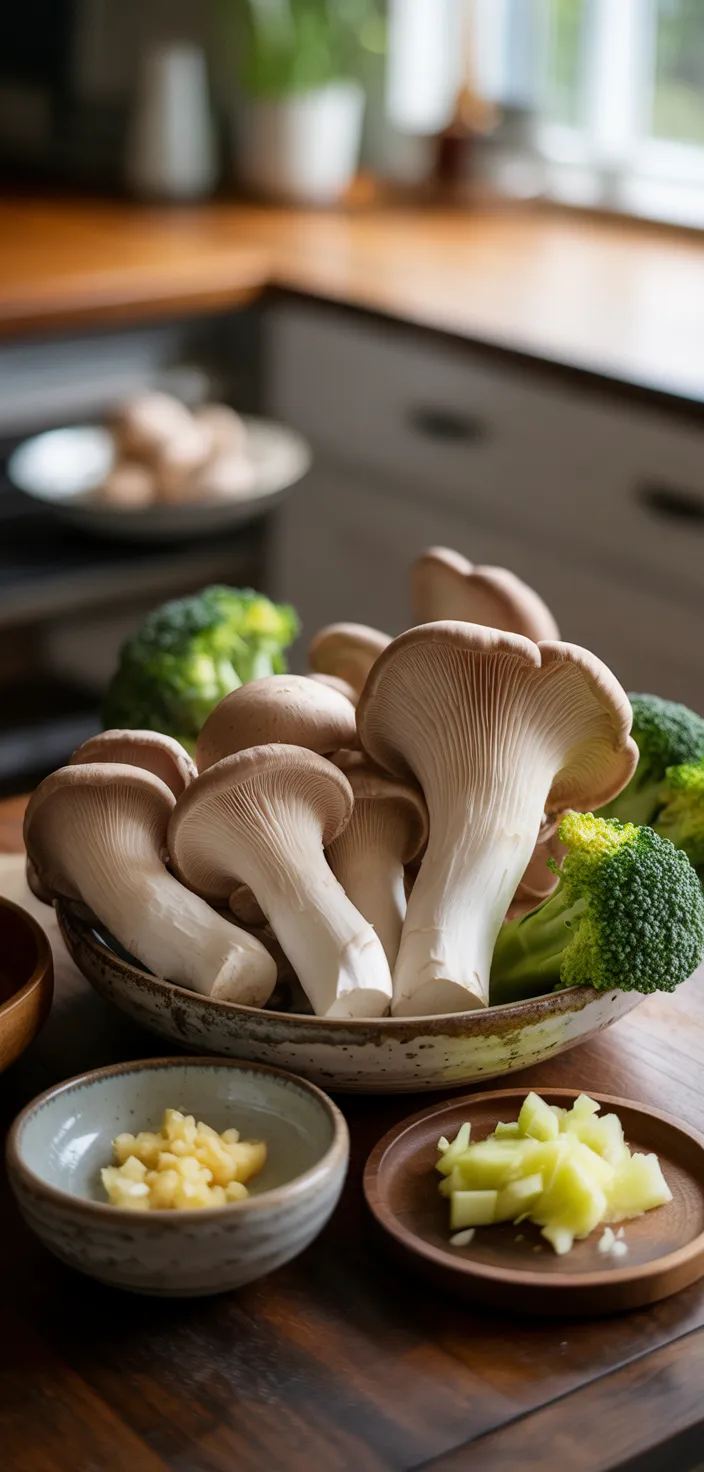 Ingredients photo for Teriyaki Mushrooms (made With Oyster Mushrooms!) Recipe