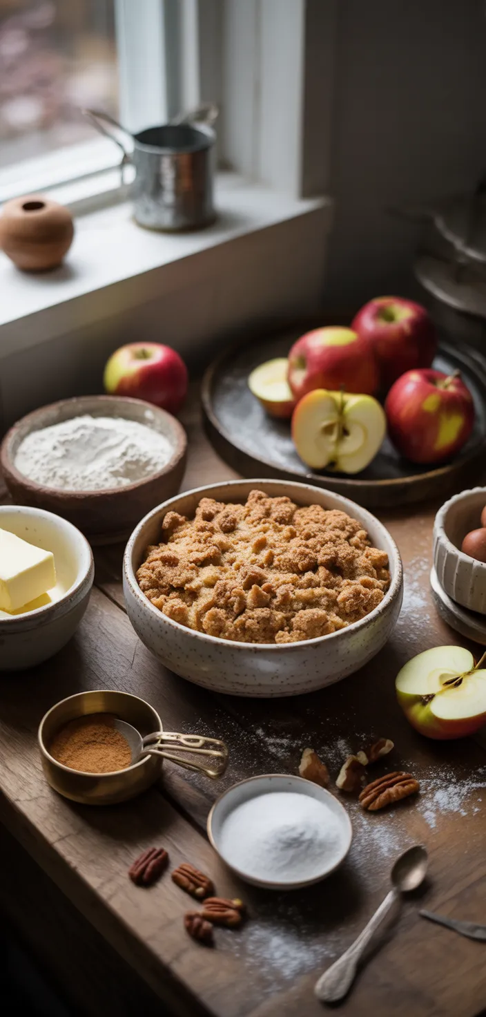 Ingredients photo for Apple Crumb Cake Recipe