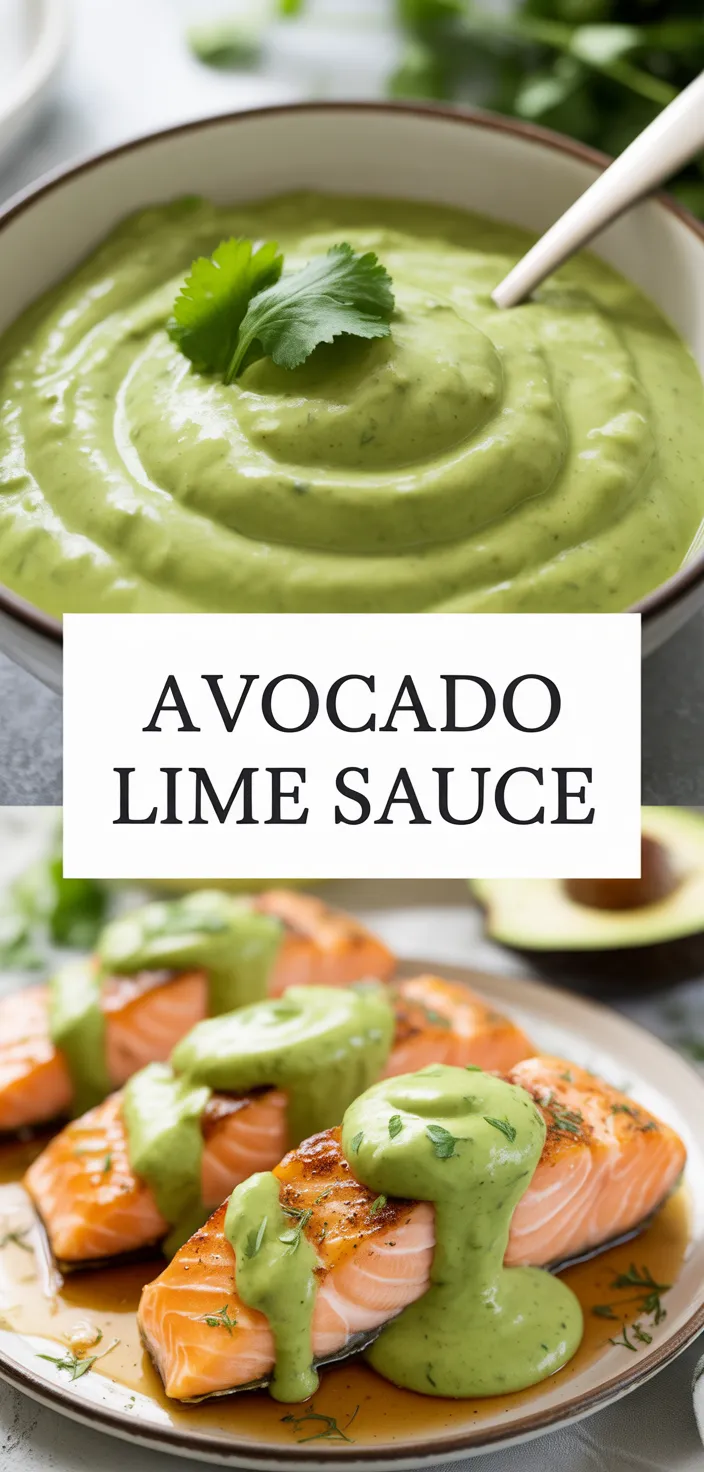 A photo of Avocado Lime Sauce Recipe