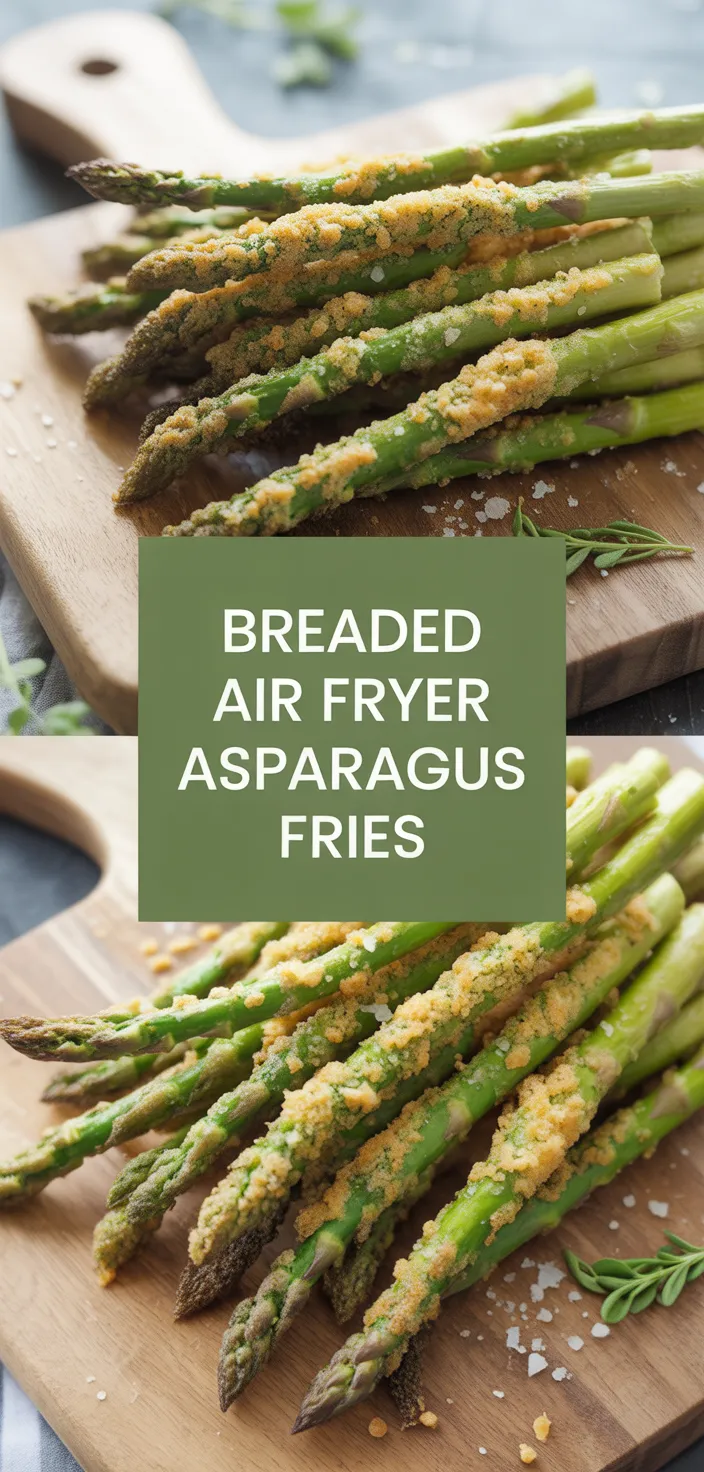 A photo of Breaded Air Fryer Asparagus Fries Recipe