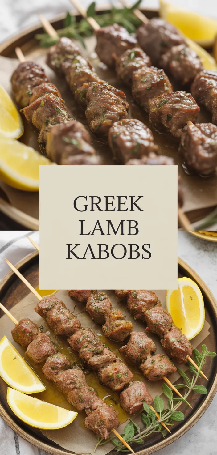 A photo of Greek Lamb Kabobs Recipe