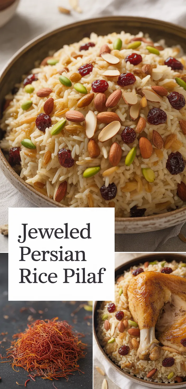 A photo of Jeweled Persian Rice Pilaf Recipe