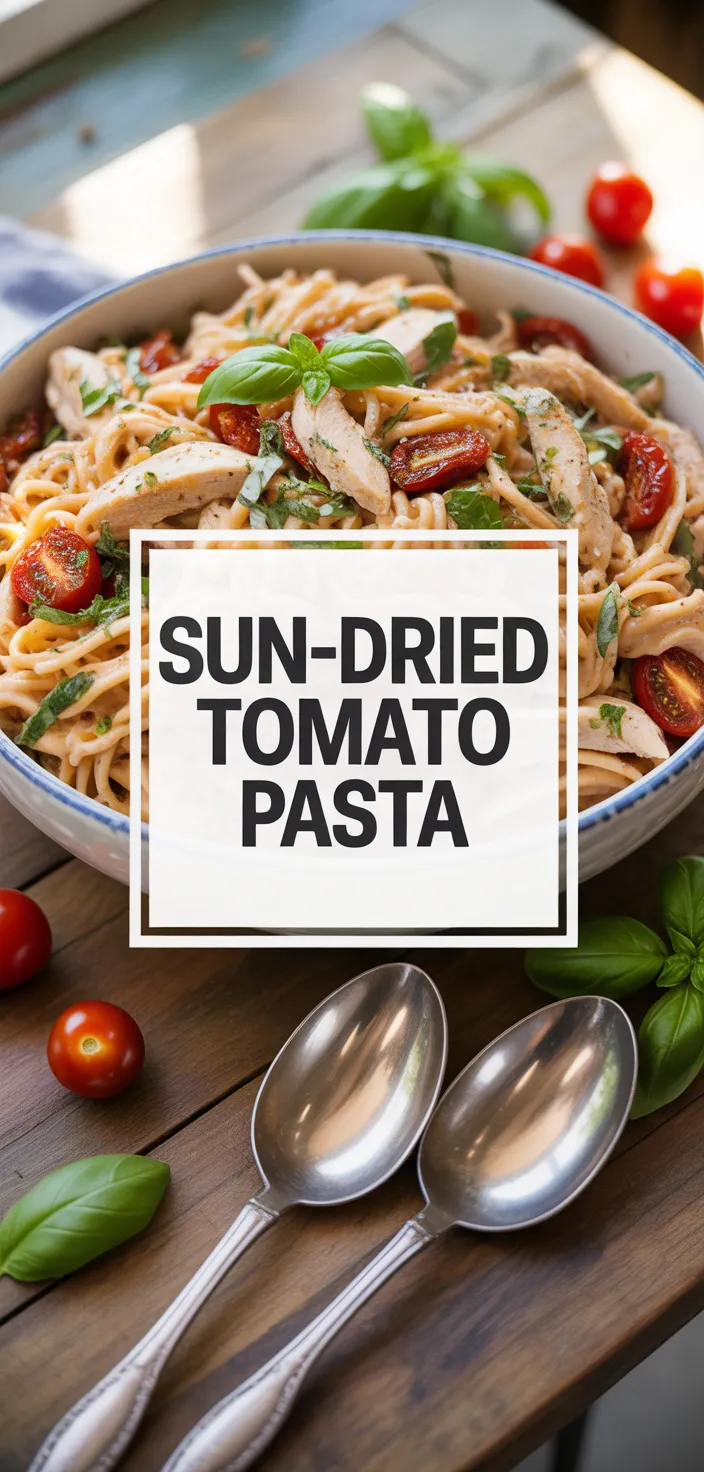 A photo of Pasta Salad With Sun Dried Tomatoes Recipe