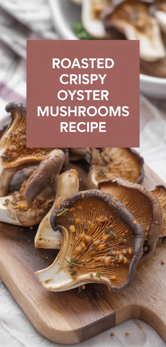 A photo of Roasted Crispy Oyster Mushrooms Recipe