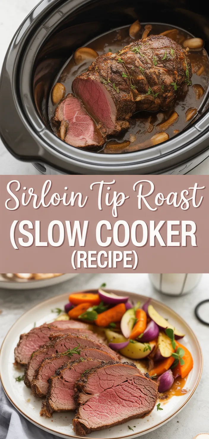 A photo of Sirloin Tip Roast (Slow Cooker Recipe)