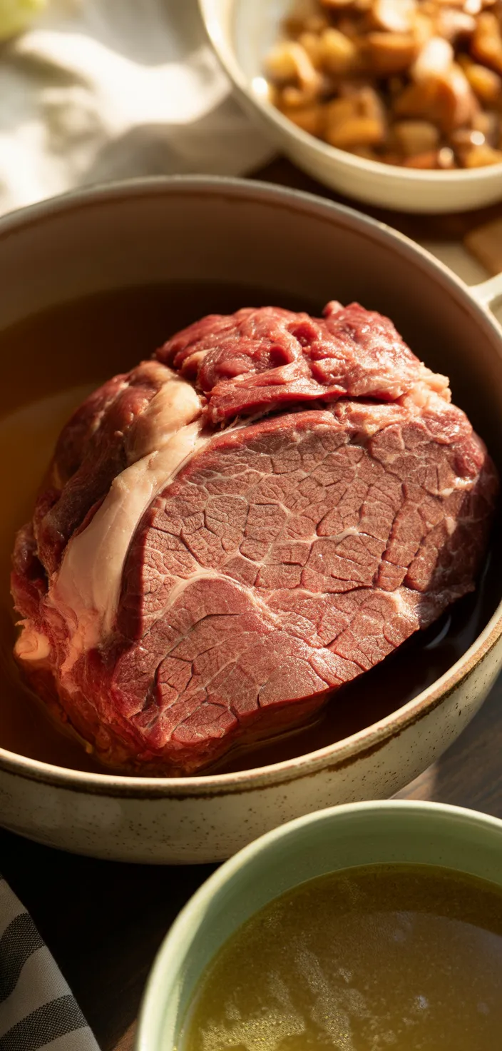 Ingredients photo for Crock Pot Sirloin Tip Roast Recipe