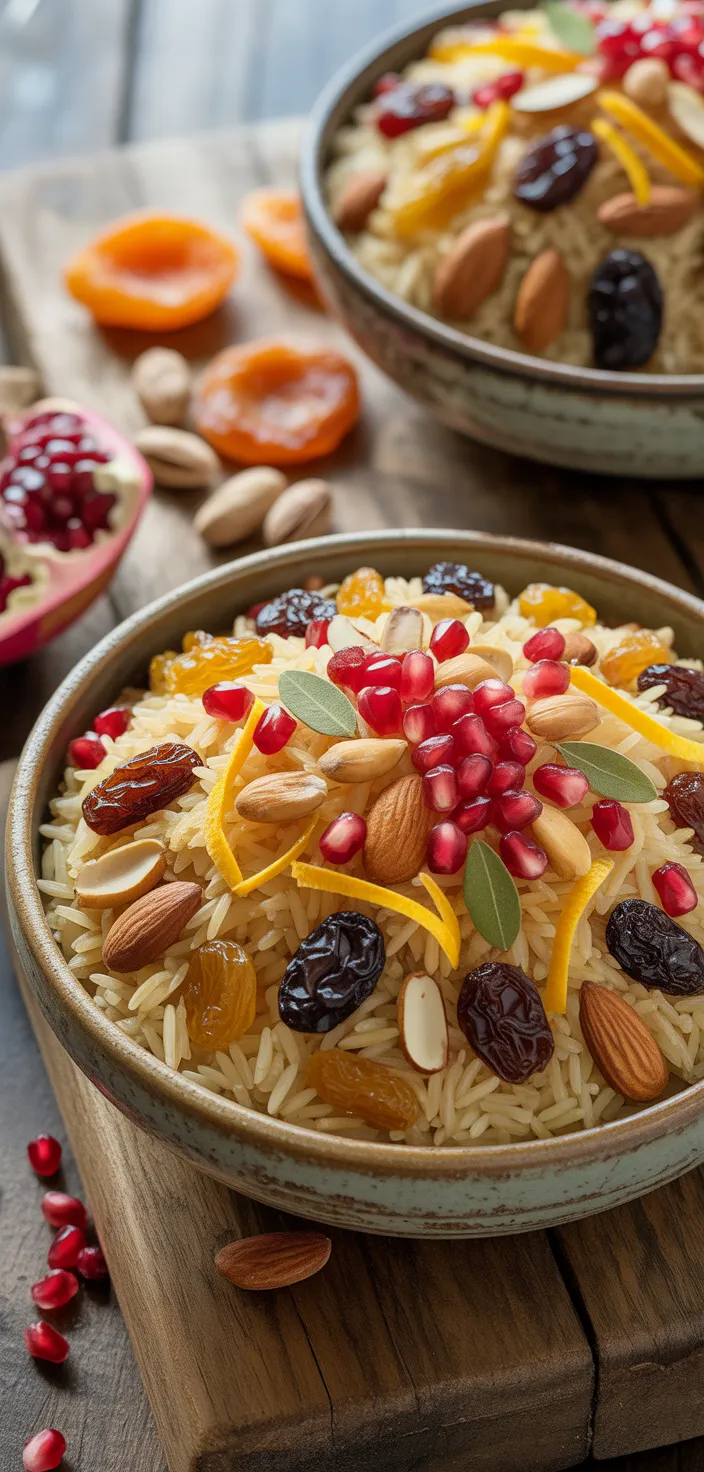 Ingredients photo for Jeweled Persian Rice Pilaf Recipe