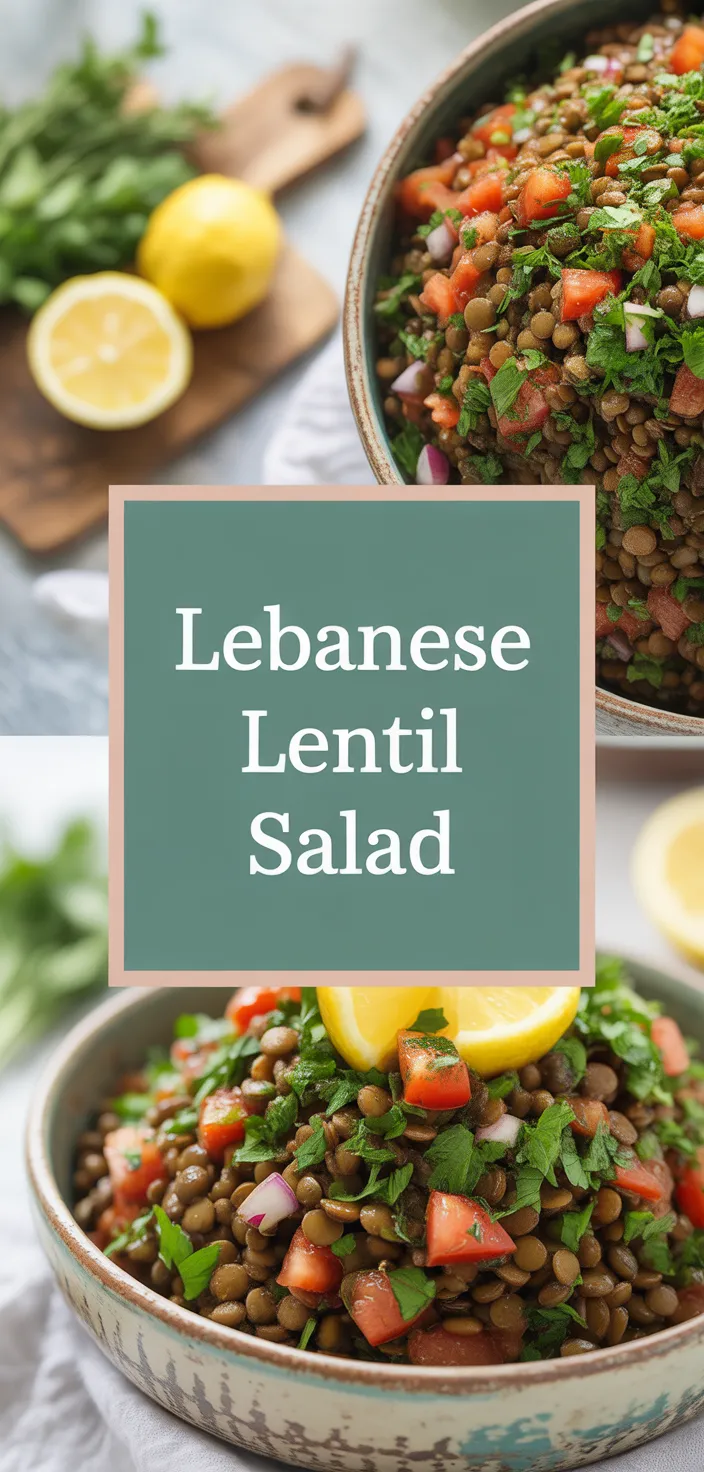 A photo of Lebanese Lentil Salad Recipe