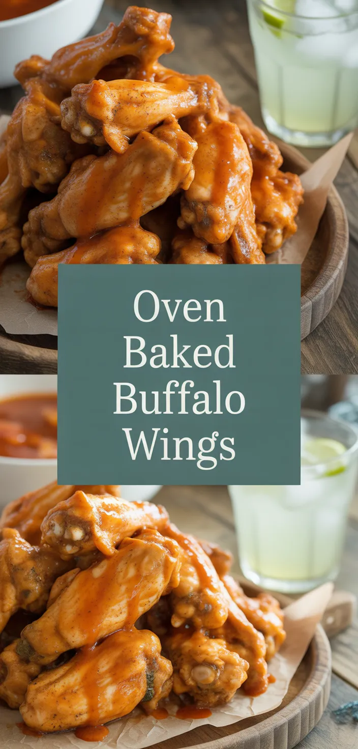 A photo of Oven Baked Buffalo Wings  Recipe