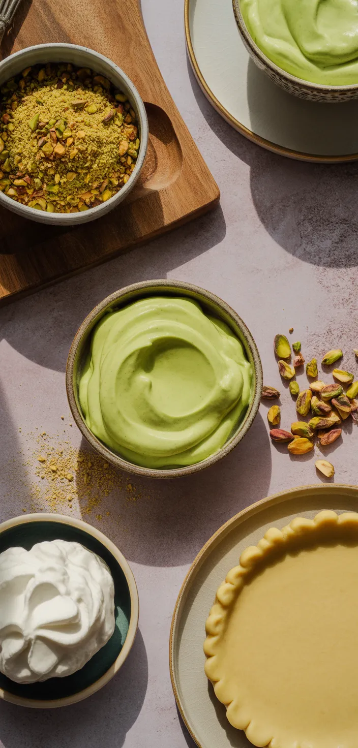 Ingredients photo for Pistachio Tart Recipe