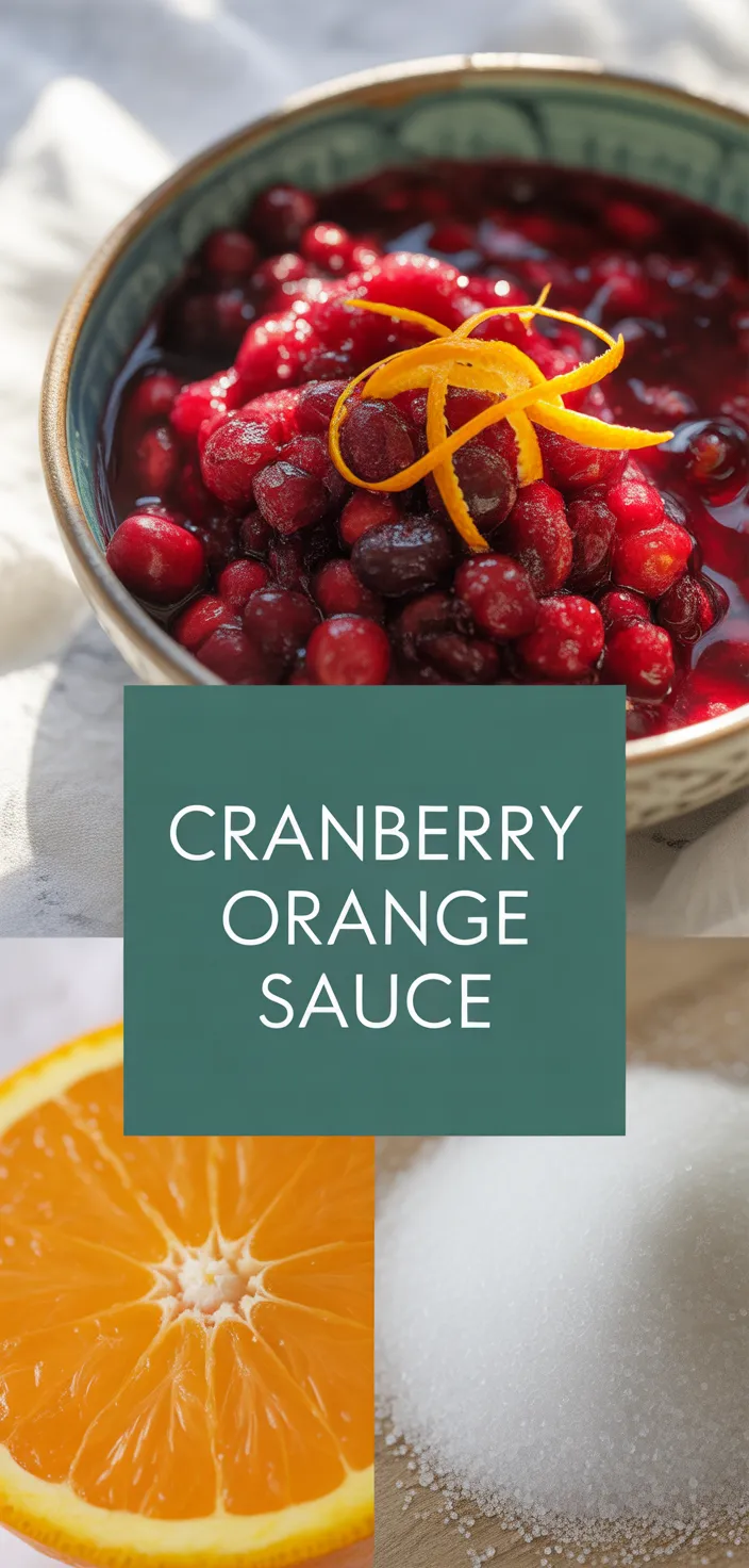 A photo of Cranberry Orange Sauce Recipe