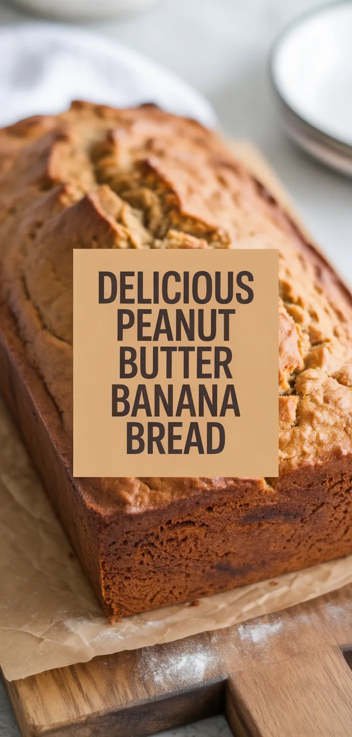 A photo of Delicious Peanut Butter Banana Bread Recipe