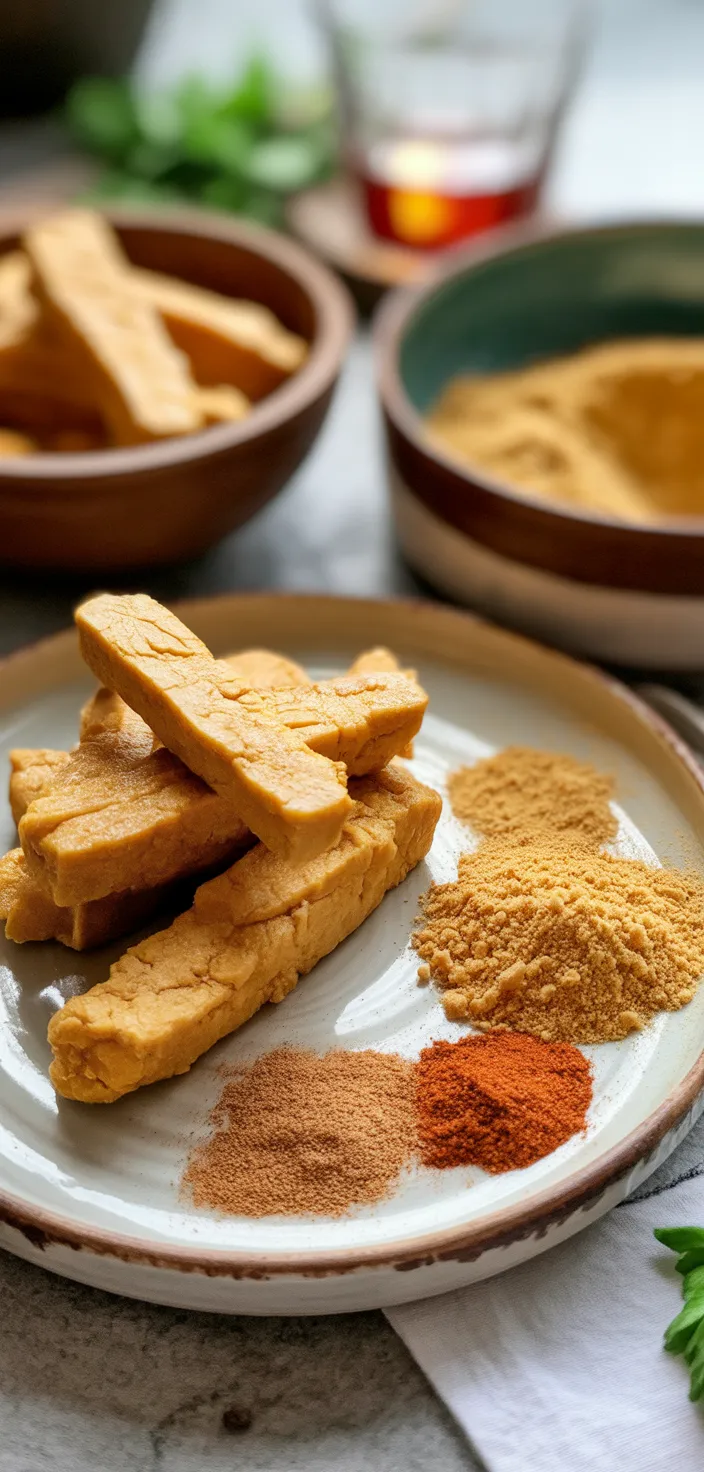Ingredients photo for Fried Chicken Recipe (Vegan And Gluten
